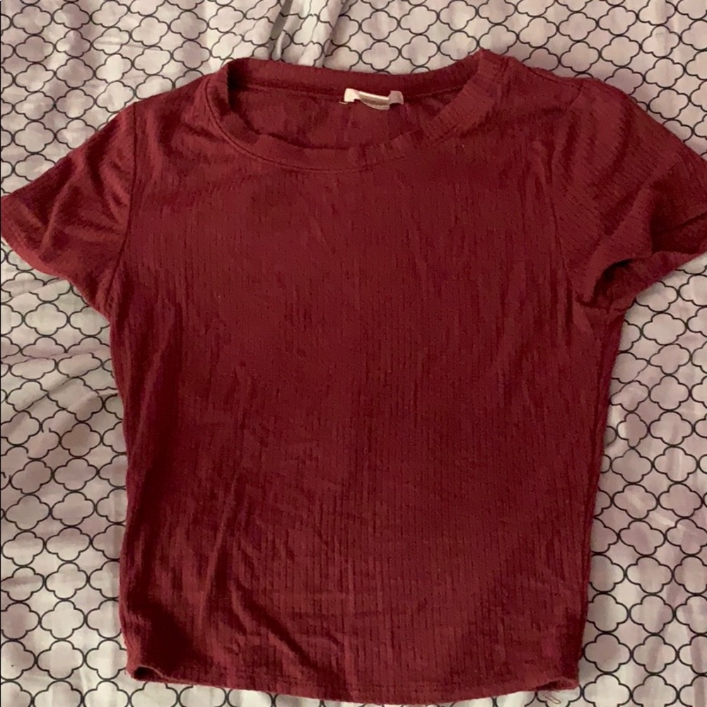 tight fitting cropped top